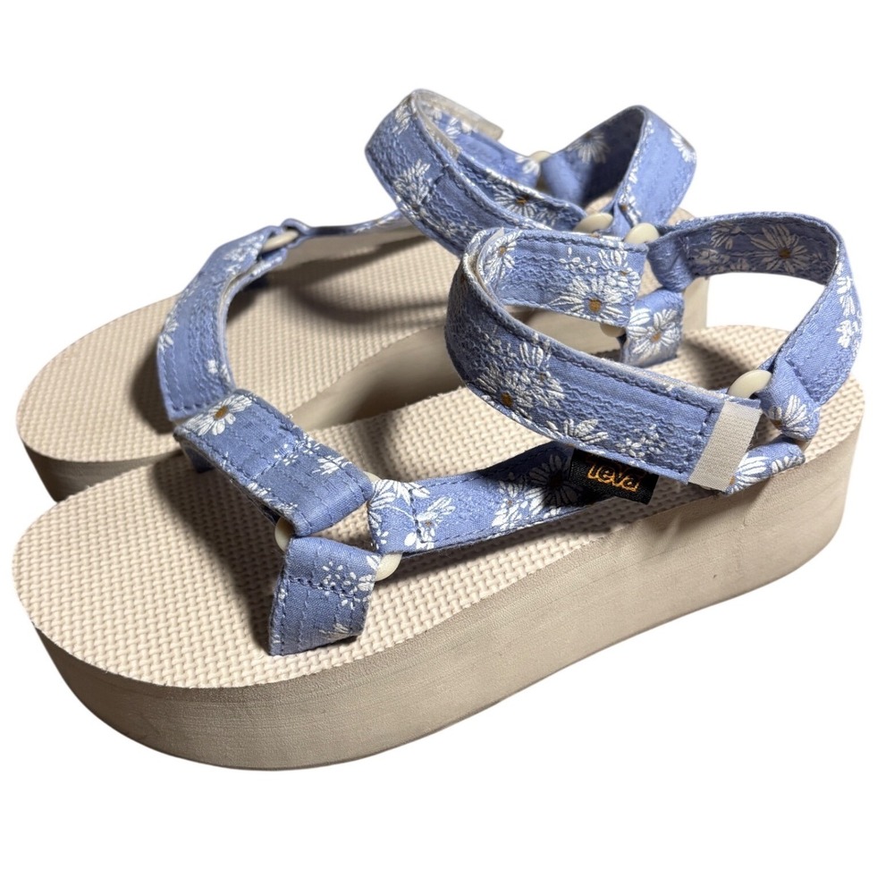 Teva Midform Universal Daisy Floral Platform Sandals Womens 6 Gorpcore Trails